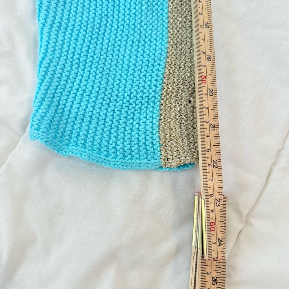 Lilly Pulitzer Turquoise and Gold Sweater - Picture 5 of 9